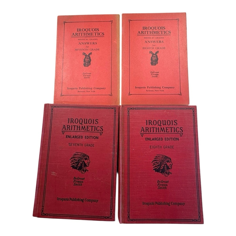 Iroquois Arithmetics 7th & 8th Grade Enlarged Edition +‎ Answer Keys Set